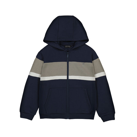 Stripe Navy Hoodie
