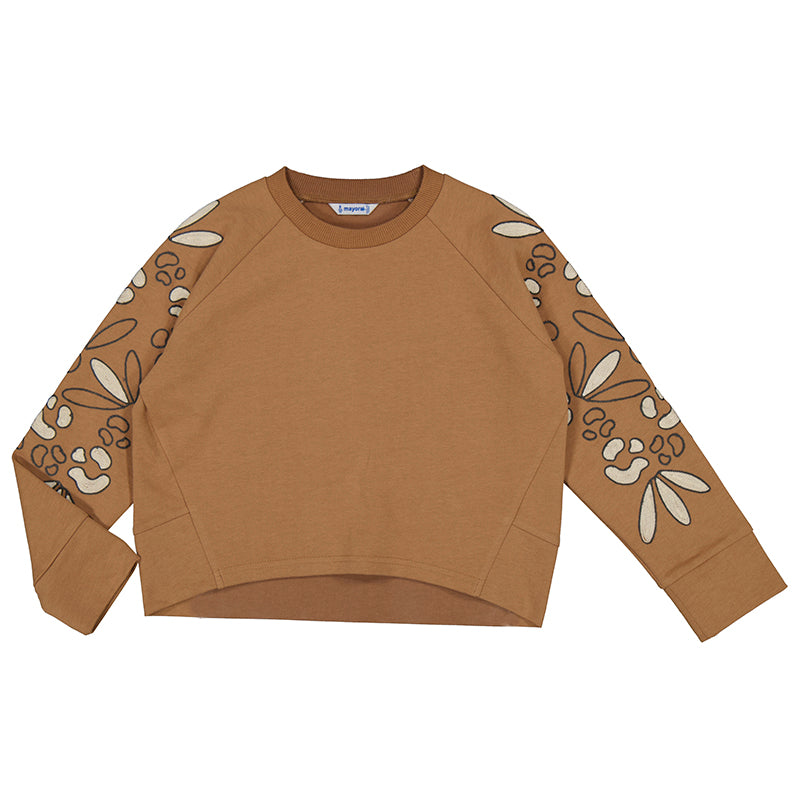 Tan Embroidered Sweater - Wild Plains