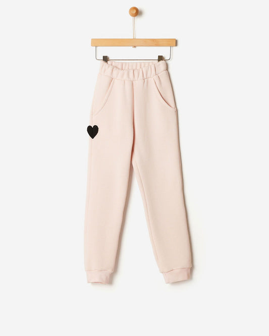 Blush heart sweatpants - Wild Plains