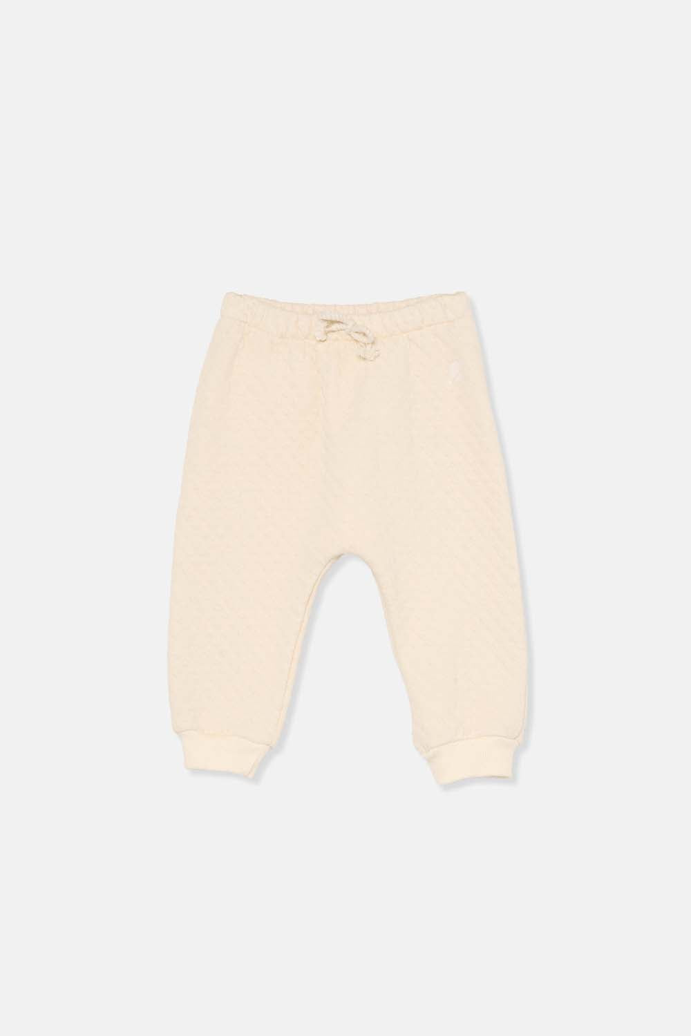 Ivory Quilted Baby Pants - Wild Plains