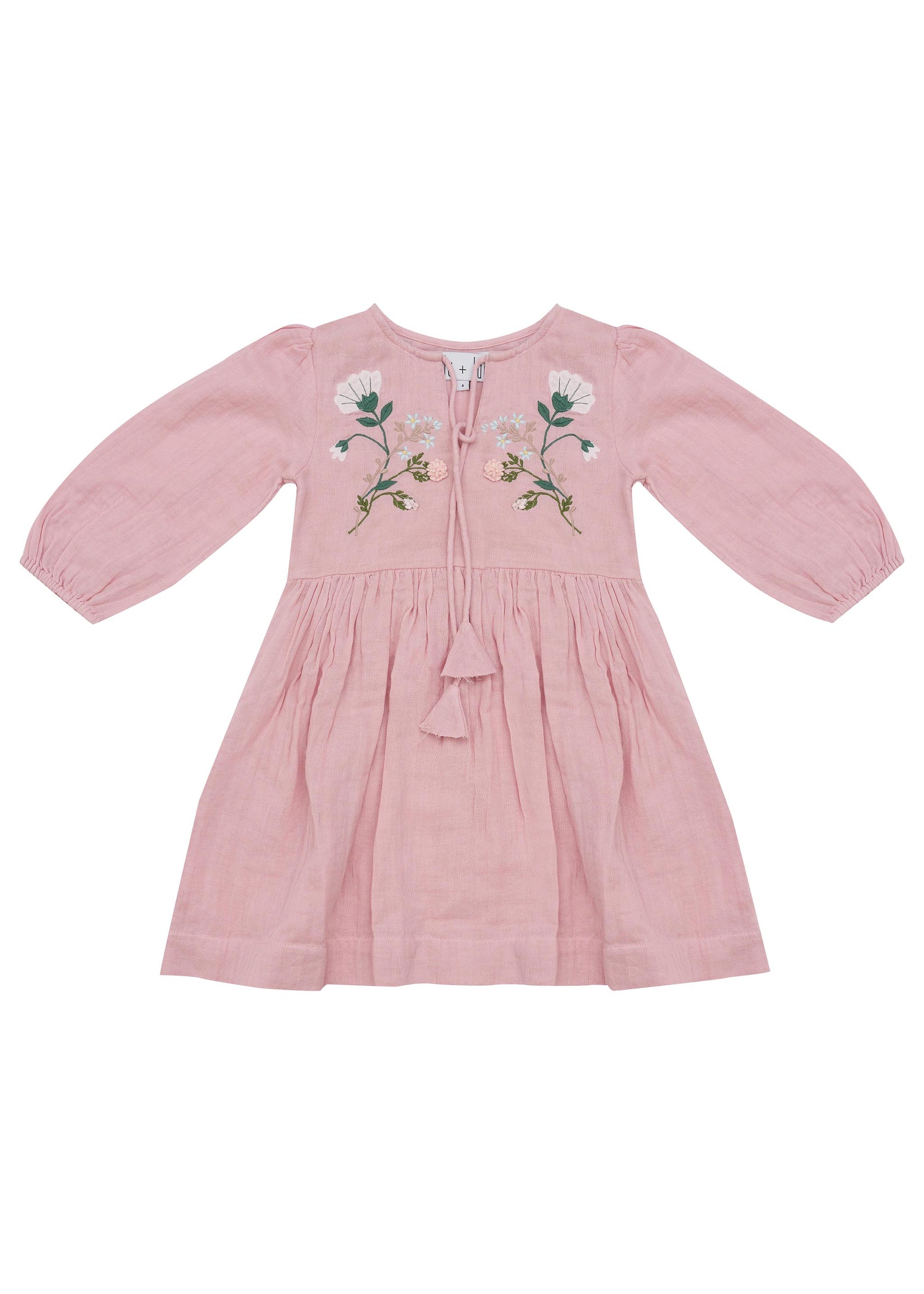 Embroidered Blush Dress - Wild Plains