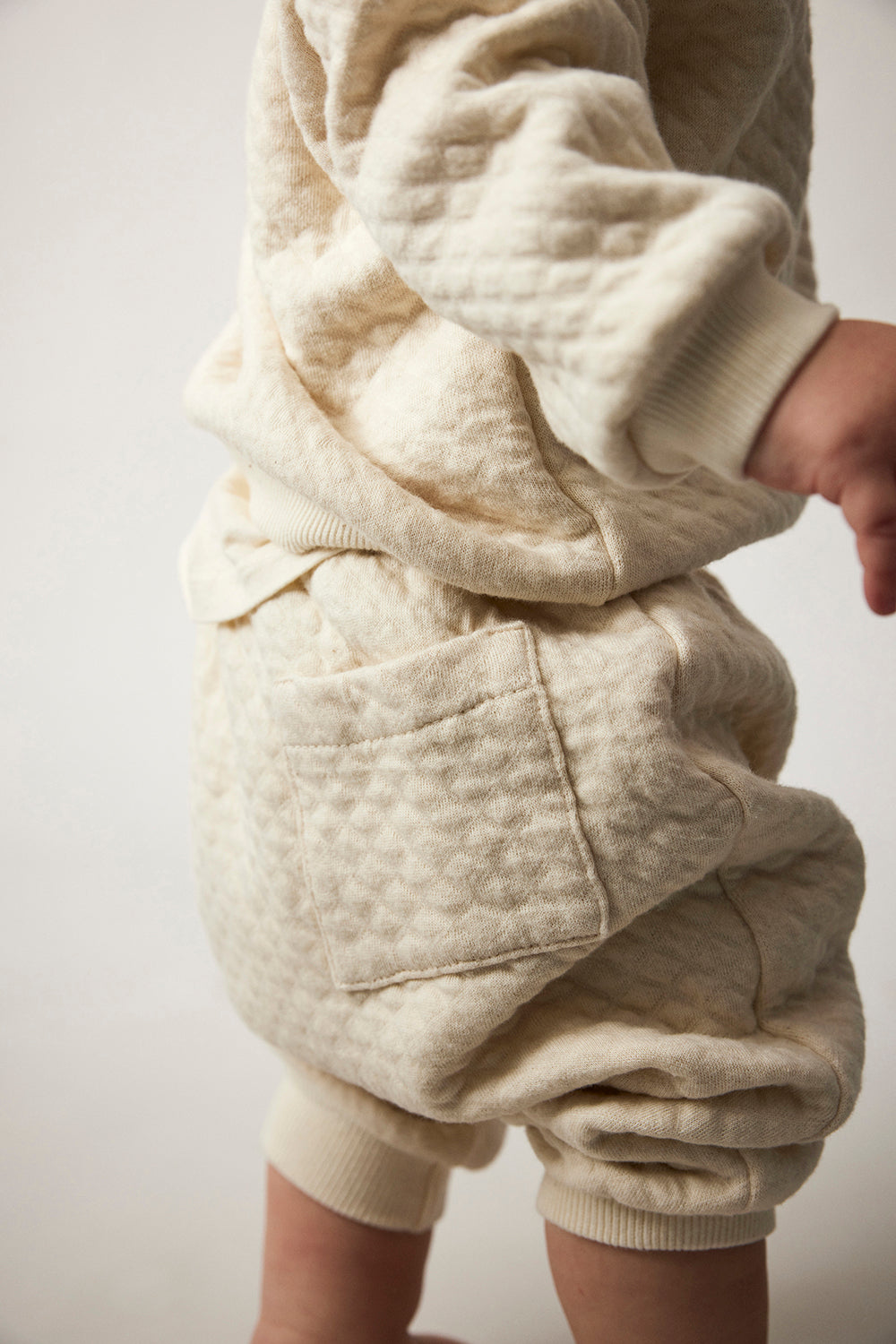 Ivory Quilted Baby Pants - Wild Plains