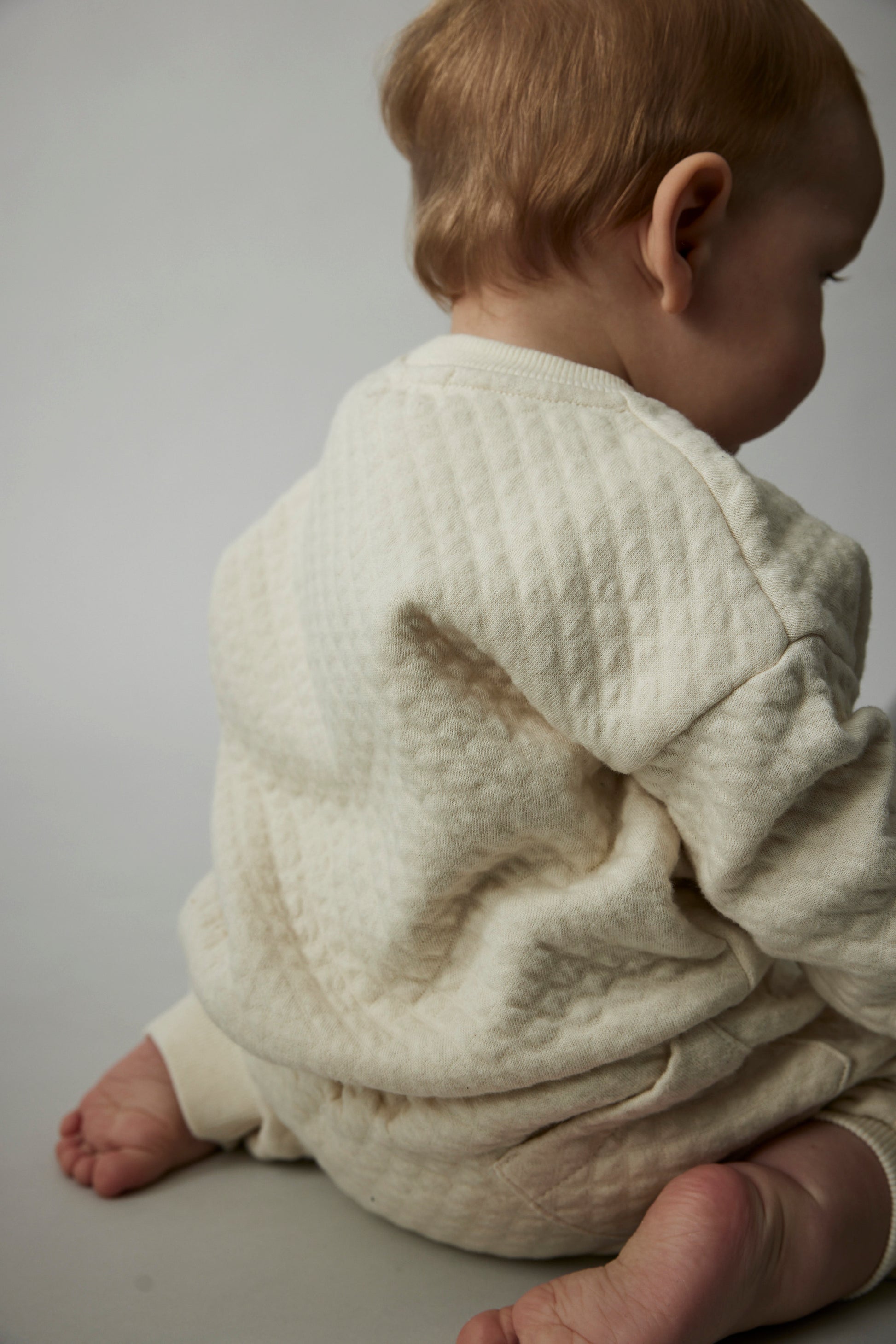 Ivory Quilted Baby Pants - Wild Plains