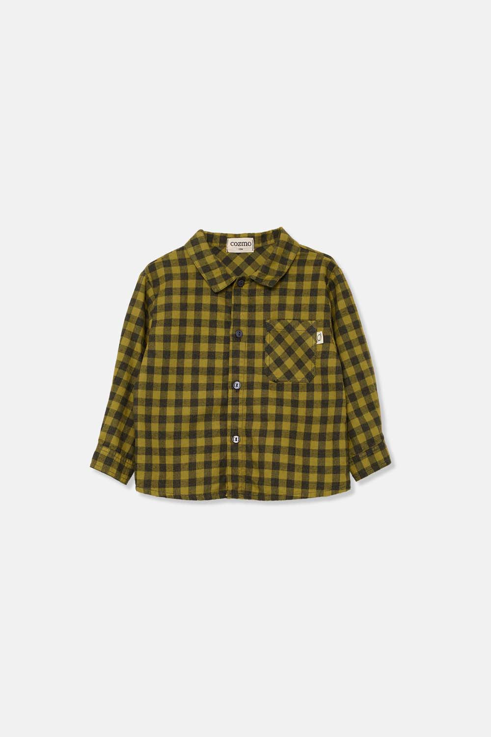 Gingham Baby Shirt - Wild Plains