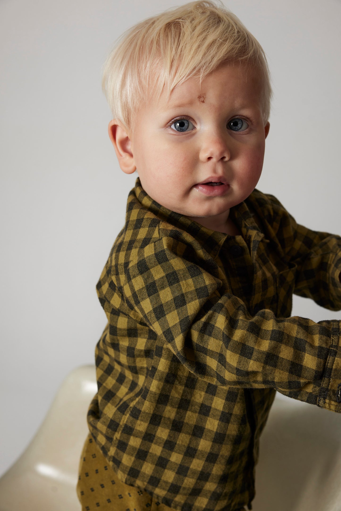 Gingham Baby Shirt - Wild Plains