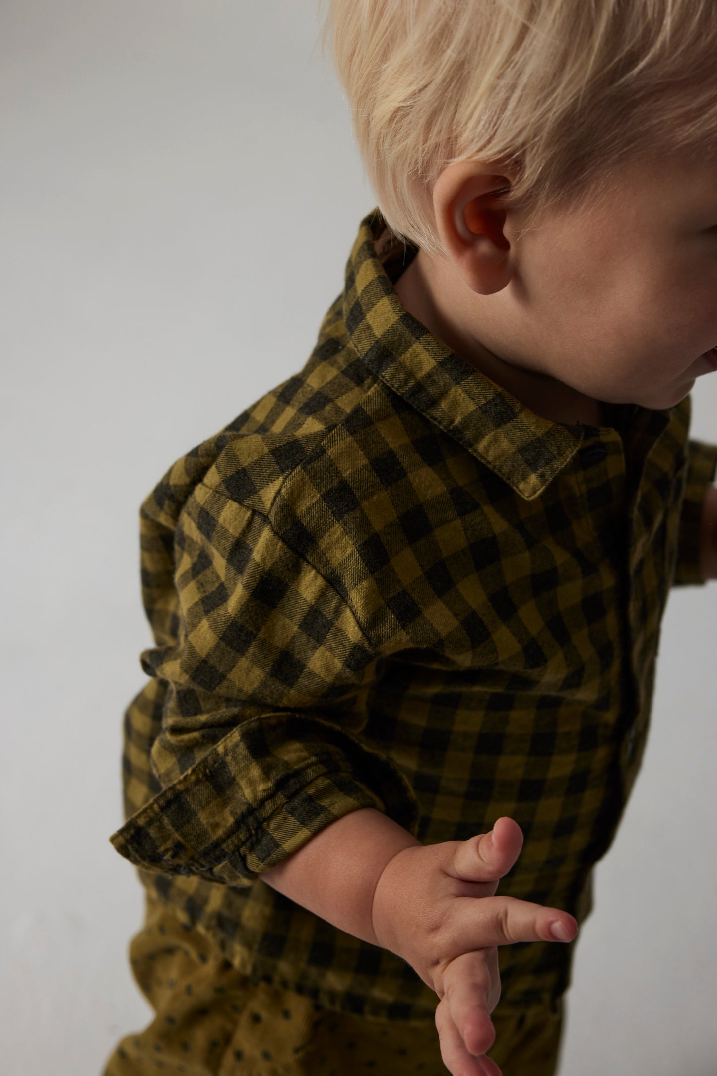 Gingham Baby Shirt - Wild Plains