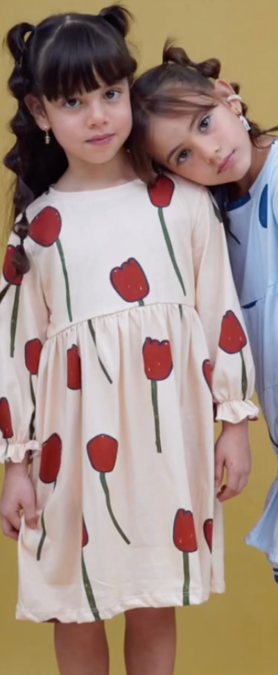 Red tulip baby dress - Wild Plains