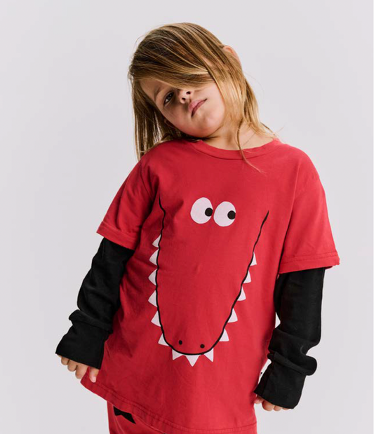 Red Kooky Croco Shirt