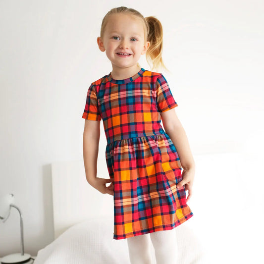 Sunset Tartan Dress