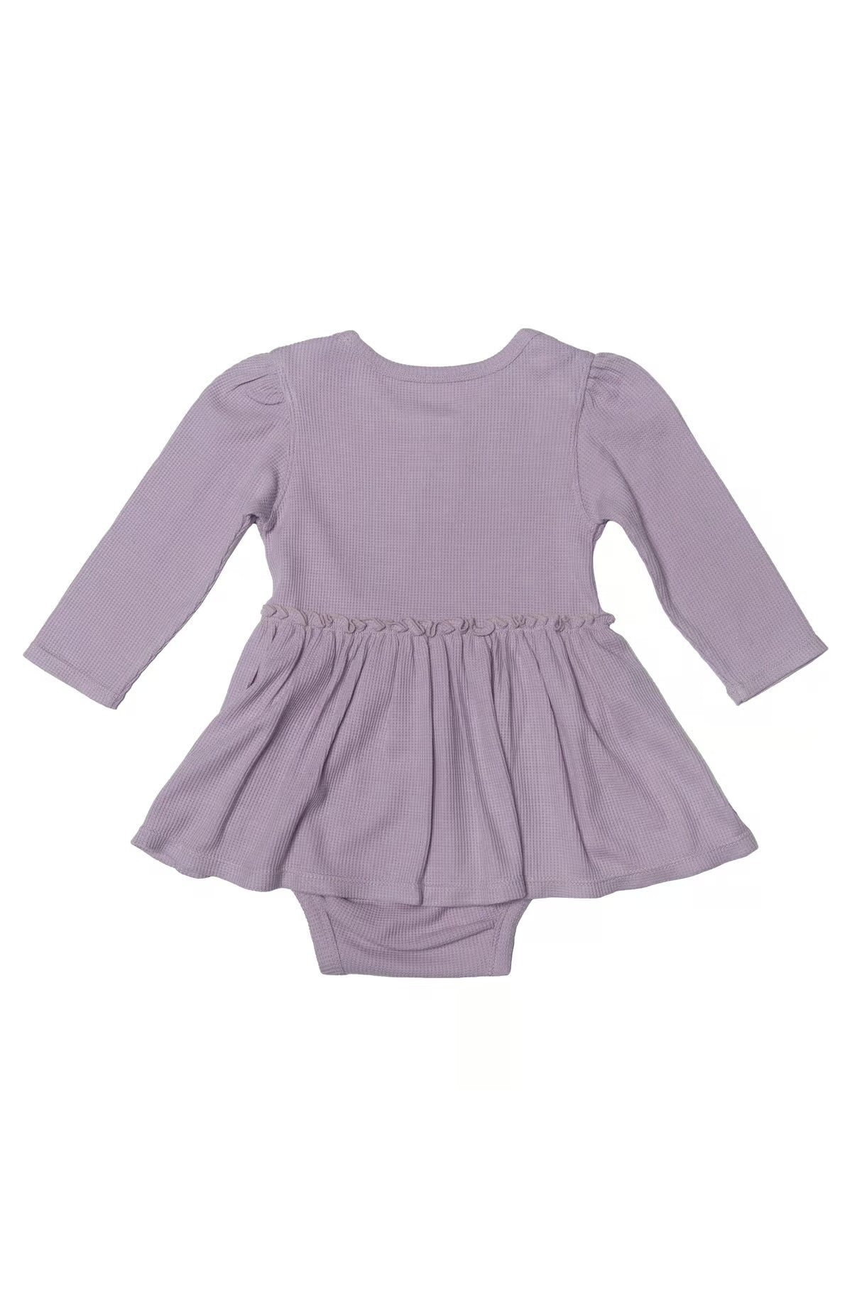 Lavender Waffle Bodysuit Dress - Wild Plains