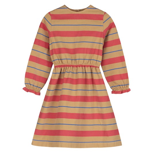 Tan Stripes Dress - Wild Plains