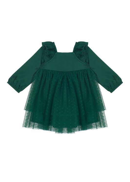 Green Baby Mistletoe Dress - Wild Plains