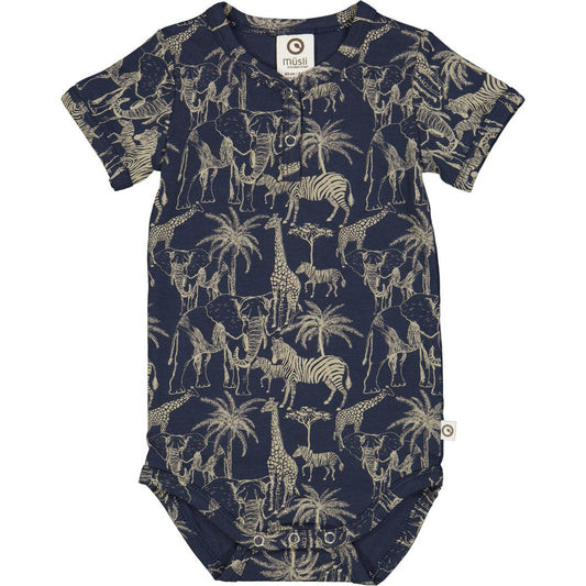 Navy Safari Bodysuit