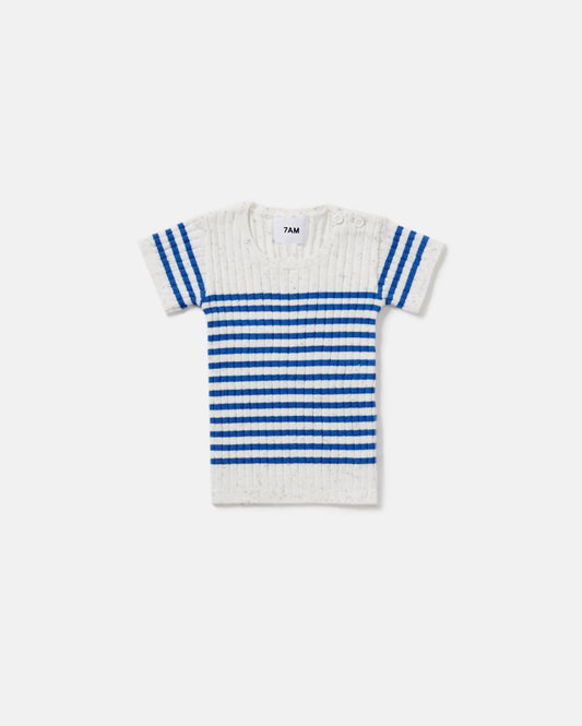 Short Sleeve Top Striped Hug Me