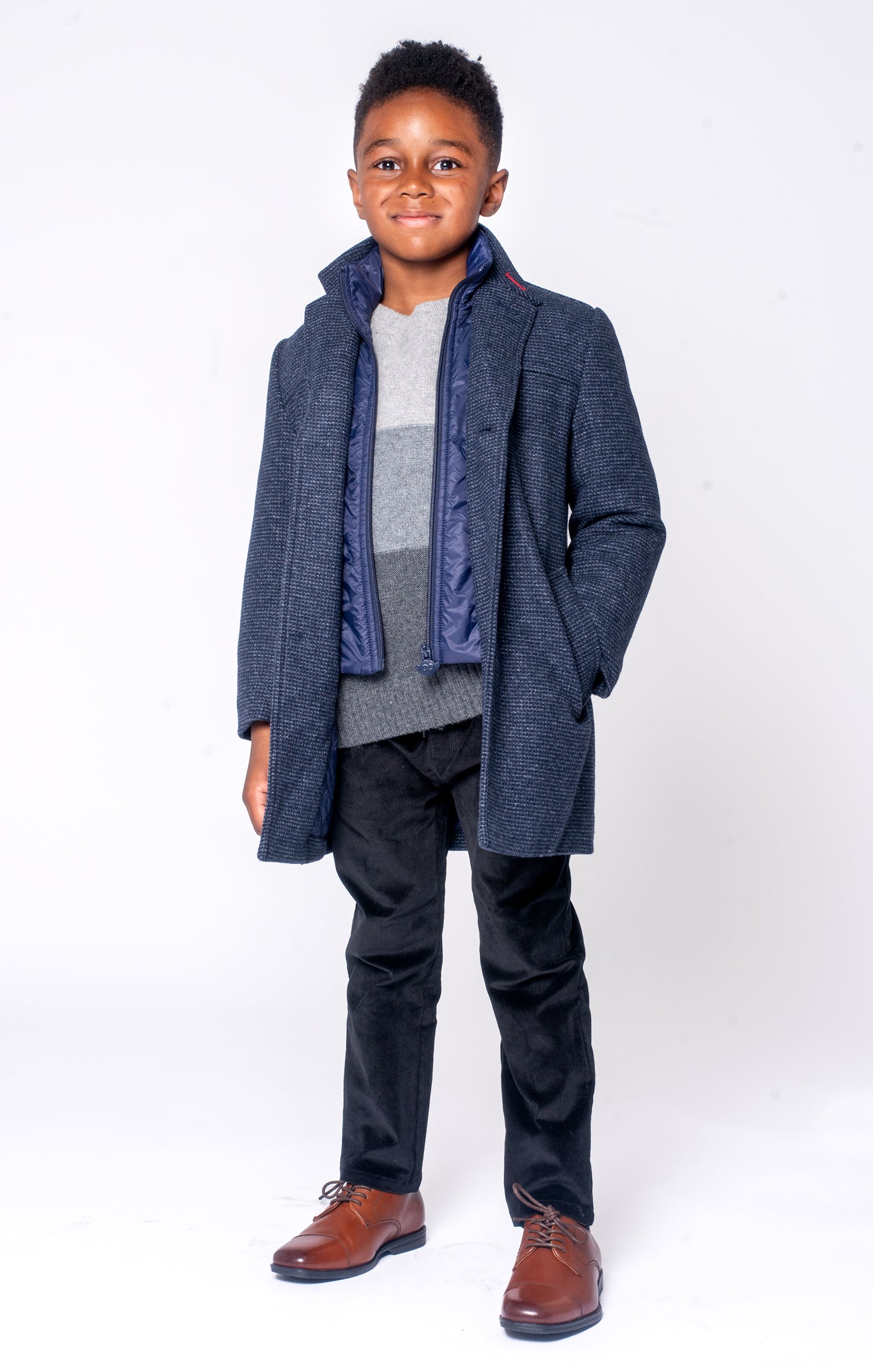 Navy city overcoat - Wild Plains