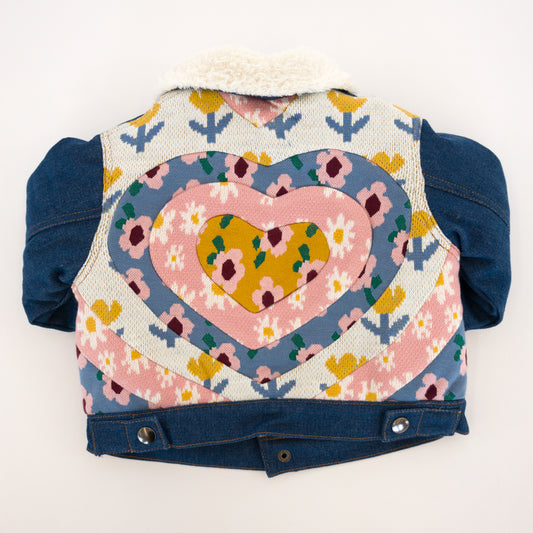 Quilted Heart Denim Jacket - Wild Plains