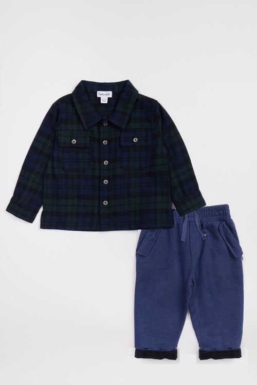 Hunter Plaid Flannel Set