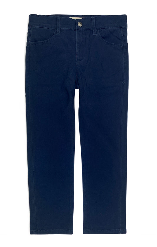 Navy Skinny Twill Pant - Wild Plains